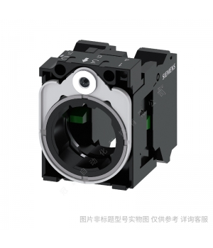 Siemens/西門子3SU1雙位按鈕白黑 22MM瞬動型3SU1030-3AB61-0AK0